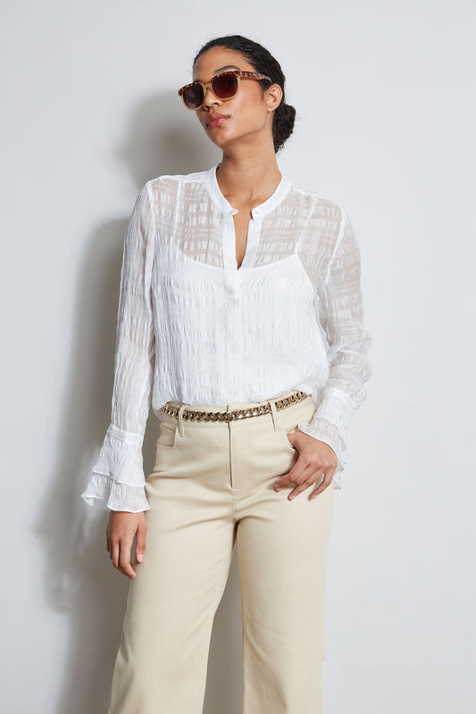 Silk Pucker Texture Shirt