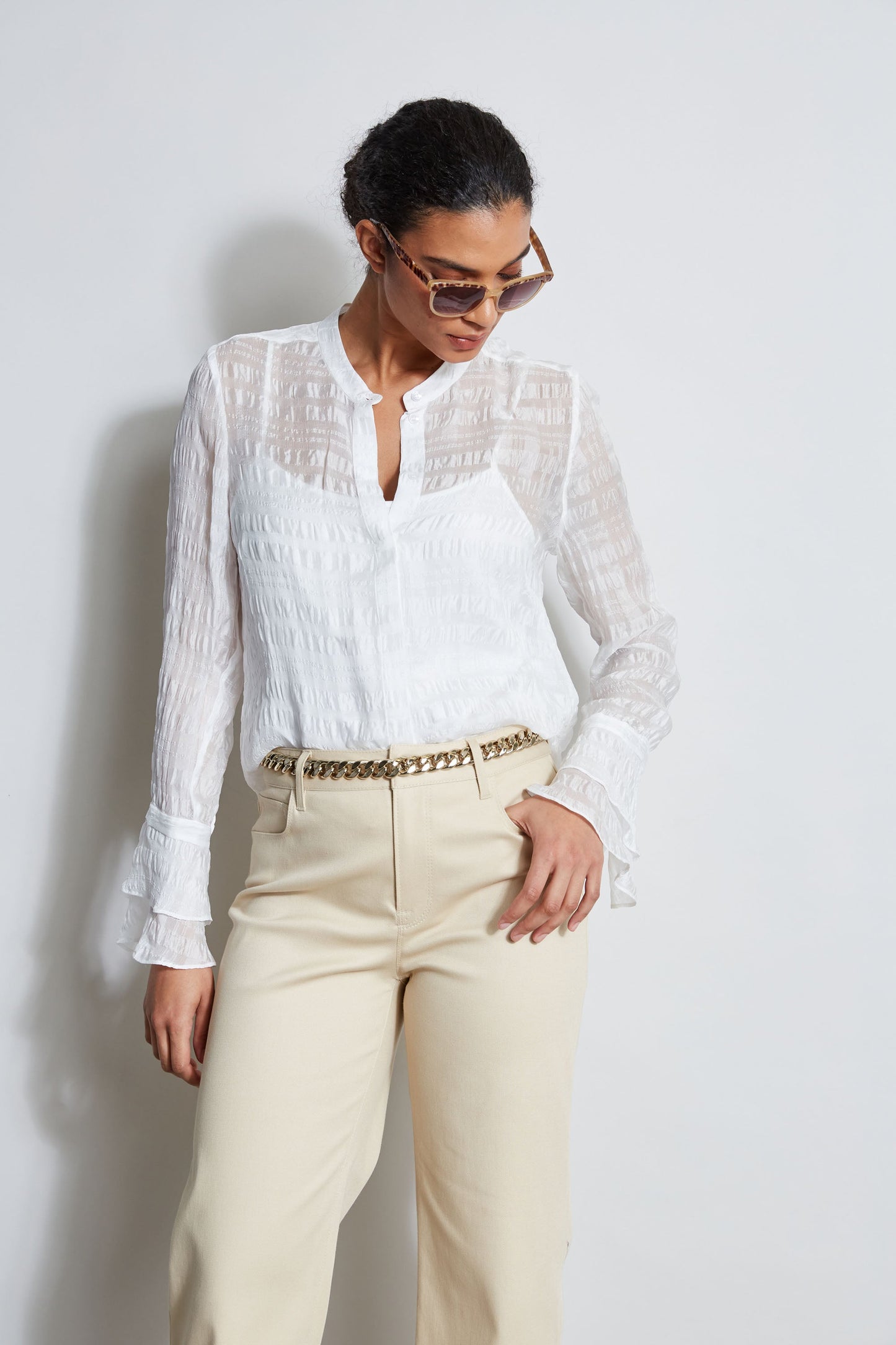 Silk Pucker Texture Shirt