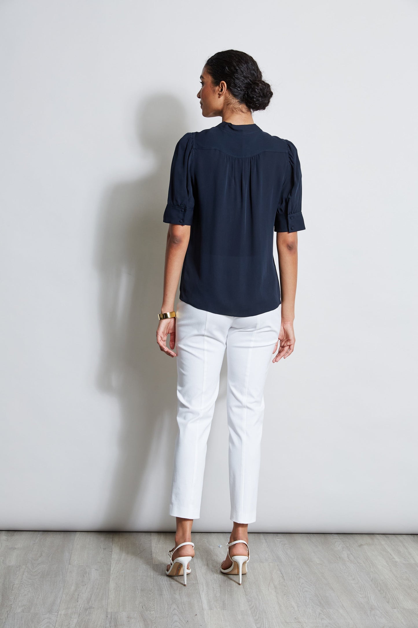 Short Sleeve Silk Utility Shirt