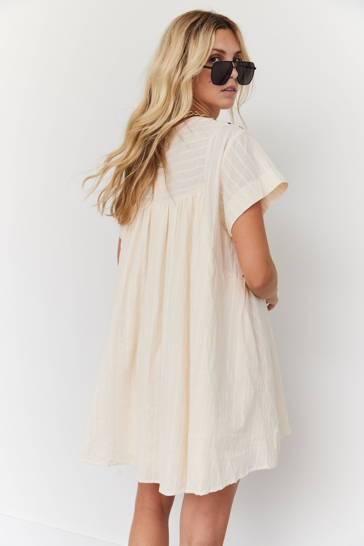 Elysia Embroidered Swing Mini Dress ES19