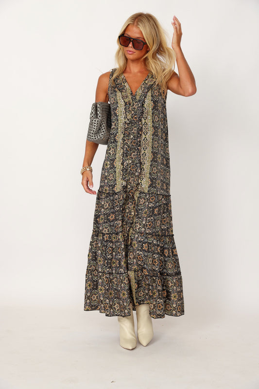 Melton Printed Maxi Dress ES21