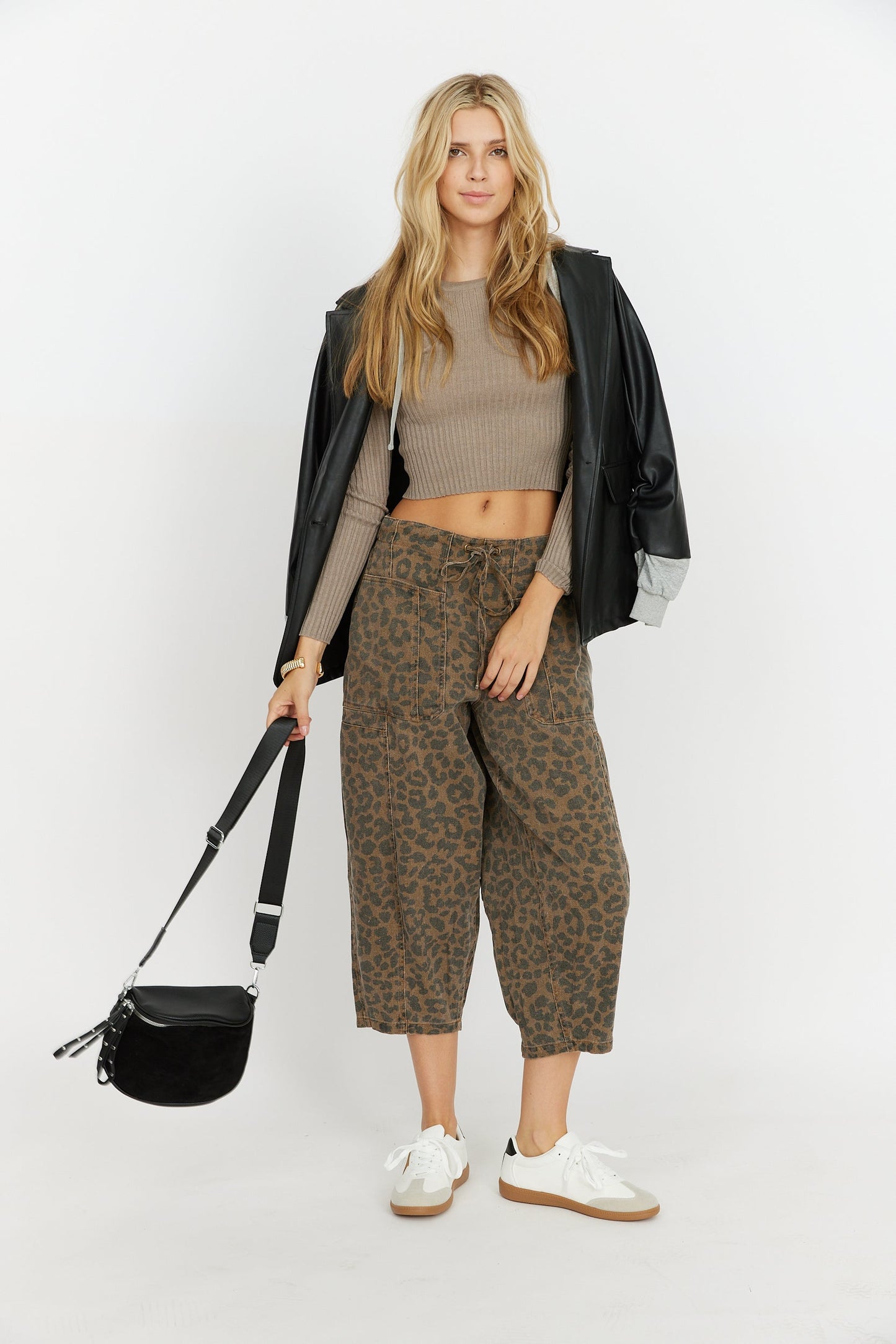 Henry Animal Print Barrel Pants ES29