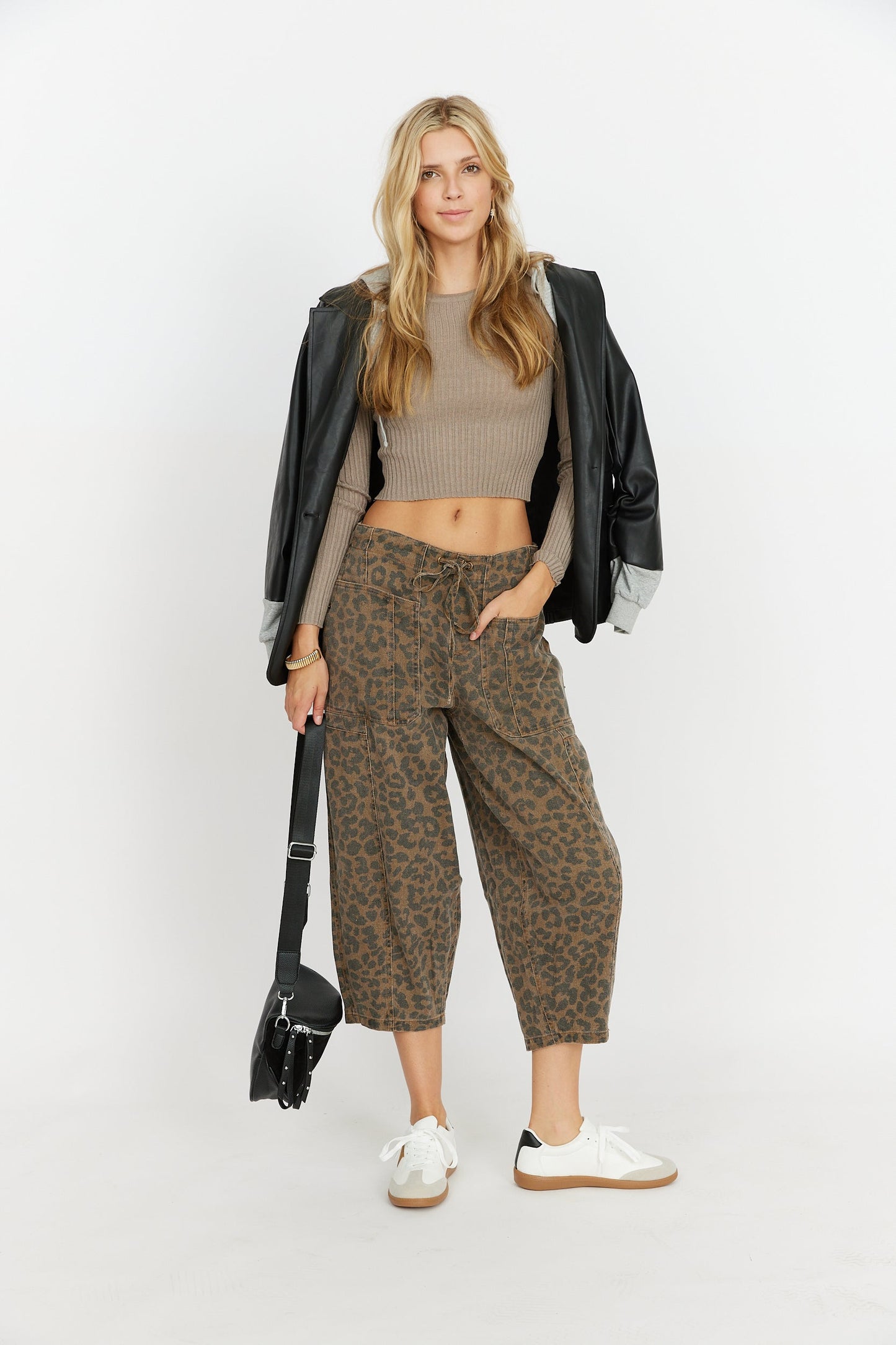 Henry Animal Print Barrel Pants ES29