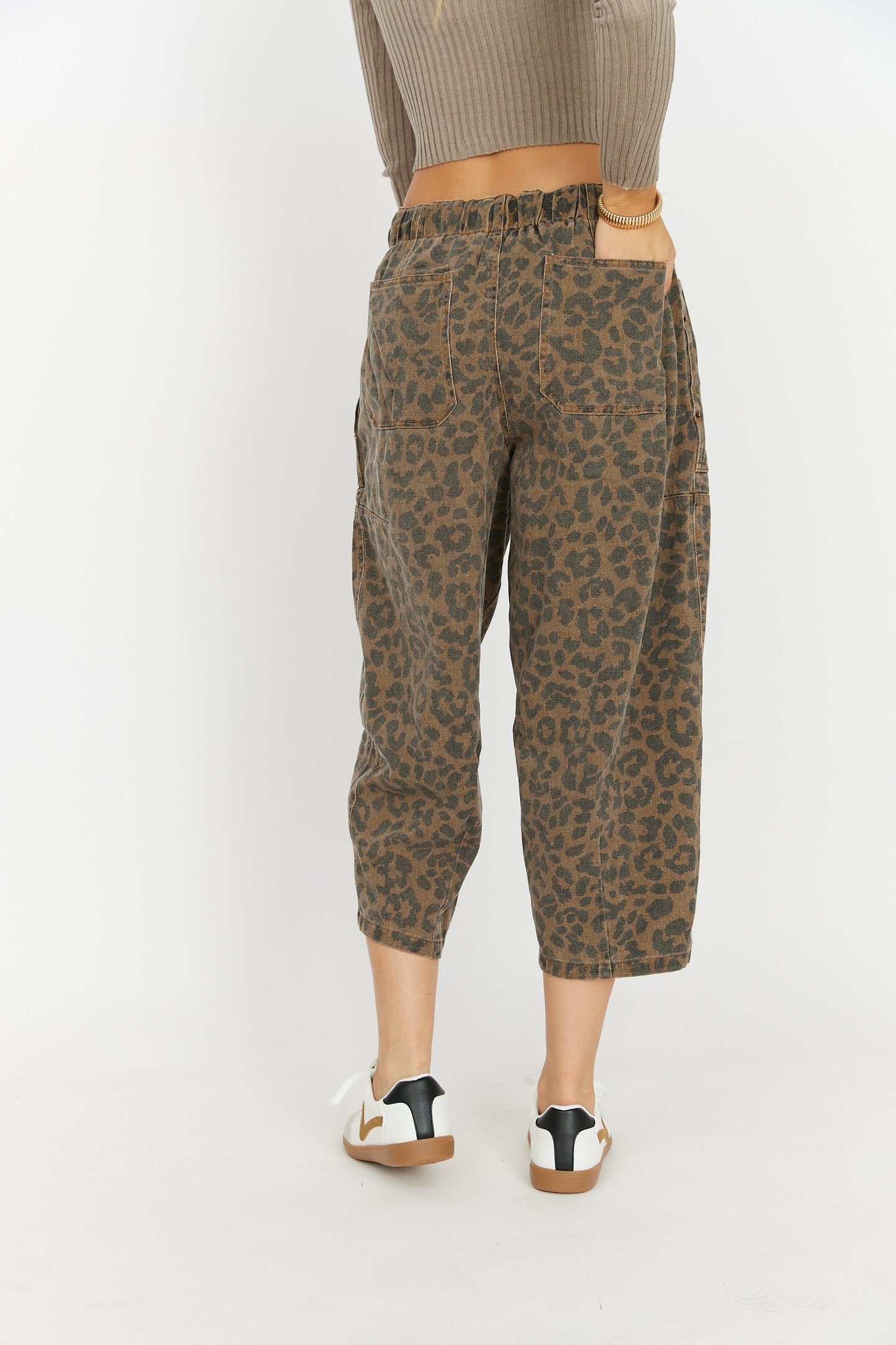 Henry Animal Print Barrel Pants ES29